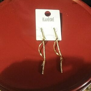 KANEORE Gold and Silver Twisted Earrings